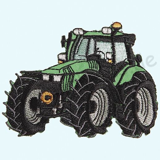 ☆ Baustellen Trecker Traktor mittel ☆ Fahrzeug ☆ Applikation ☆ Bügel Appli ☆ einfach Aufbügeln