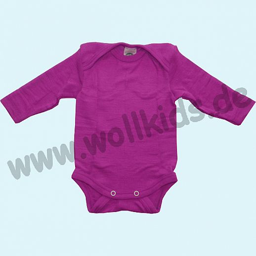Cosilana Babybody Langarm 71053 Wolle/Seide Pink, 98/104