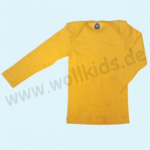 NEU: Cosilana Hemd - Schlupfhemd - Seide kbT Wolle - Baumwolle gelb meliert