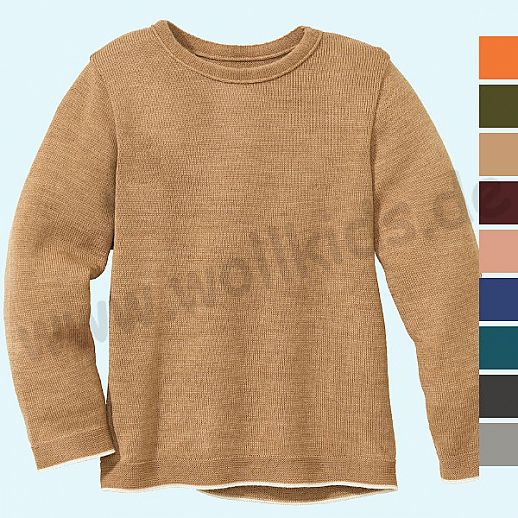 NEUE FARBEN: DISANA - Pullover - Kinder Strickpullover Pullover Pulli uni - Merino Wolle
