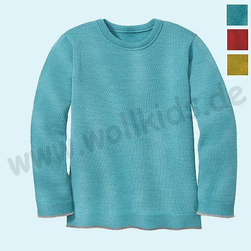 SALE: DISANA - Pullover - Kinder Strickpullover Pullover Pulli uni - Merino Wolle