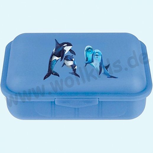 Emil die Flasche - Brotdose mit Innenteilung blau mit Sealife Brotbox