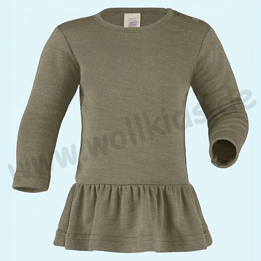 NEU: Engel Engel Baby-Tunika Wolle Seide olive kbT BIO Organic Shirt Bluse
