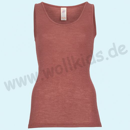 ENGEL: Damen Trägerhemd - Hemd - Wolle Seide kupfer BIO
