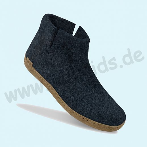 GLERUPS: Hausschuhe The Boot Filzschuhe Stiefelette Boots Schuhe jeans blau