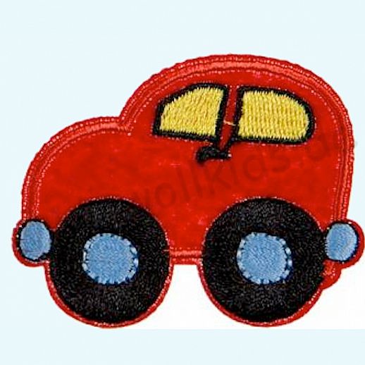 ☆ Kinder Applikation ☆ Auto ☆ Fahrzeug ☆ rot ☆ Bügel Appli ☆ einfach Aufbügeln