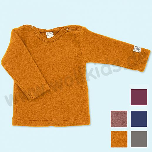 LILANO - Pullover - Pulli - Shirt - Pullover - Schurwollfrottee Plüsch uni - extra weich und warm