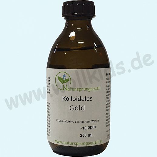 Kolloidales Gold - ca 10ppm - 2500ml - echtes Kolloid - Hochvolt-Plasma-Verfahren
