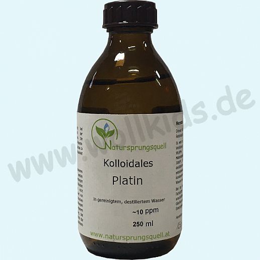 Kolloidales Platin - ca 10ppm - 250ml - echtes Kolloid - Hochvolt-Plasma-Verfahren