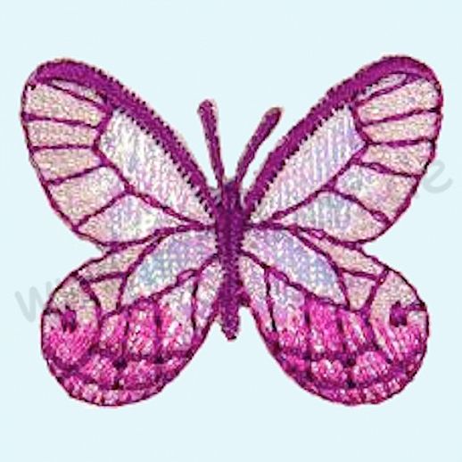 ☆ Kinder Applikation ☆ Schmetterling ☆ Farfalla rosa Glitter ☆ Bügel Appli ☆ einfach Aufbügeln