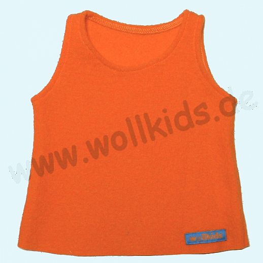 Neuer Schnitt: Öko-Walk Schlupfweste Wollwalk orange - Pullunder
