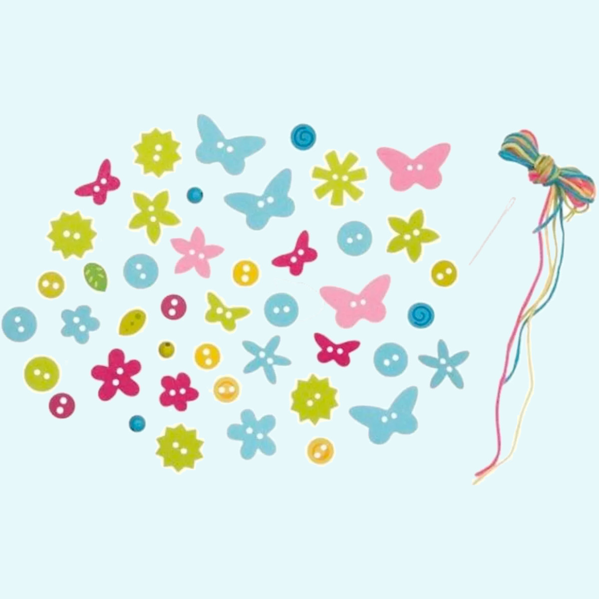 Holzperlen & Filzschmuck zum Auffädeln für Kinder ab 3 Jahre von Goki Holzperlen & Filzschmuck zum Auffädeln für Kinder ab 3 Jahre von Goki