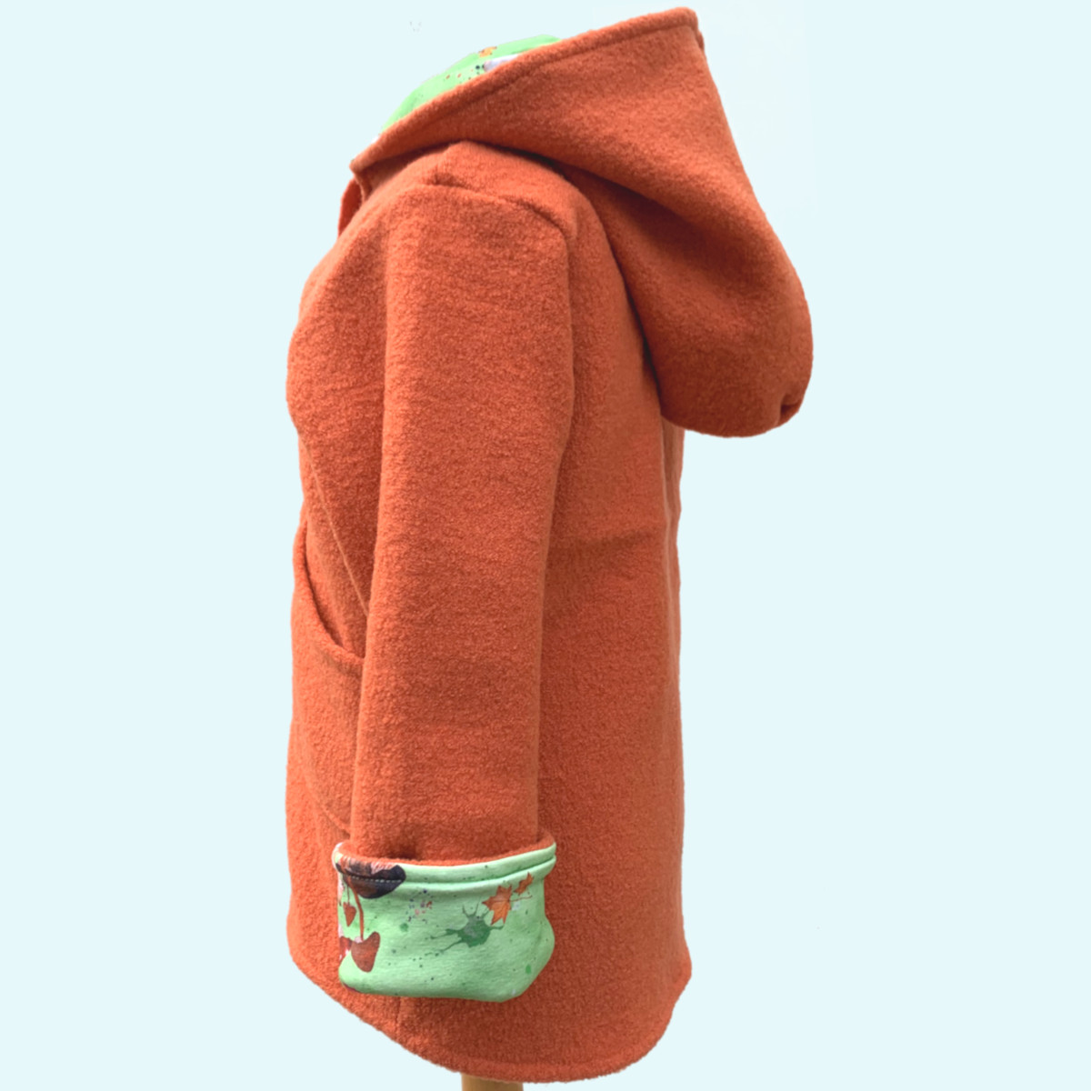 Fuchs Fliegenpilz Wollwalk-Jacke Walkjacke Wollwalkjacke mit BIO Baumwoll-Futter