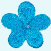 Blume: 22mm türkis Perle
