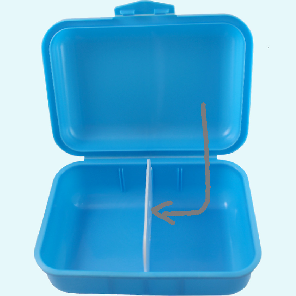 Schöne Emil Kinder BIO Pausen-Brotdose mit Trennsteg Original emil Trennsteg für Kinder BIO Schulbrotdose/Brotbox/Frühstücksdose mit Trennsteg