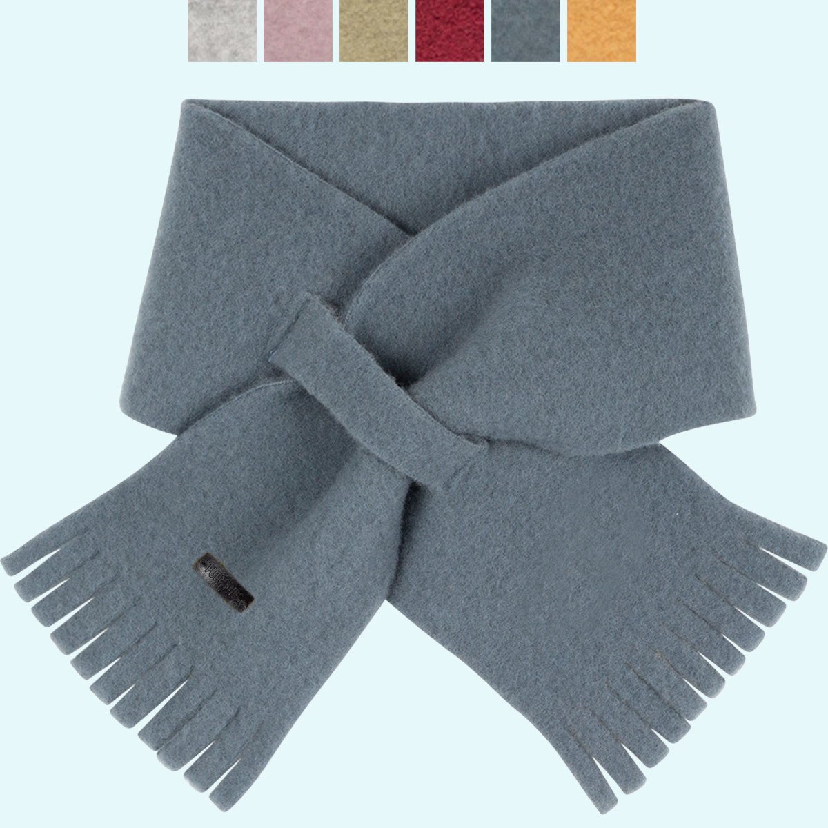 Warmer Kinder Wollfleece Steckschal aus 100% Merinowolle von Pure Pure - der perfekte Schal für den Winter