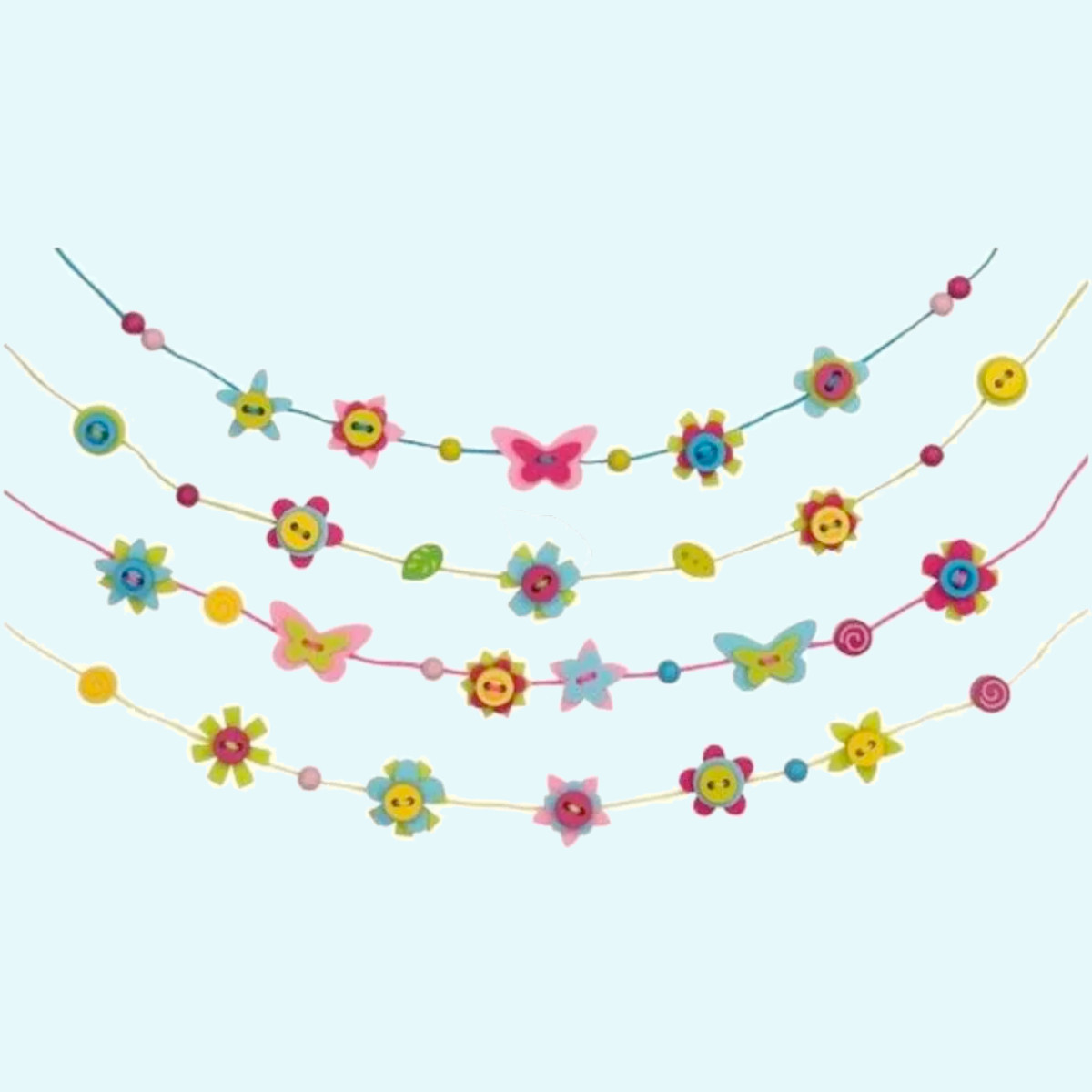 Holzperlen & Filzschmuck zum Auffädeln für Kinder ab 3 Jahre von Goki Holzperlen & Filzschmuck zum Auffädeln für Kinder ab 3 Jahre von Goki