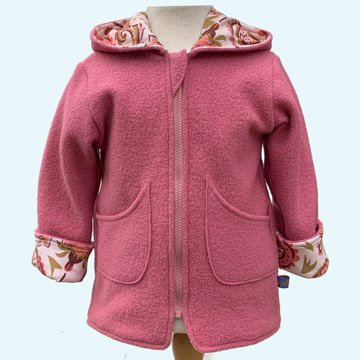 Fuchs Fliegenpilz Wollwalk-Jacke Walkjacke Wollwalkjacke mit BIO Baumwoll-Futter