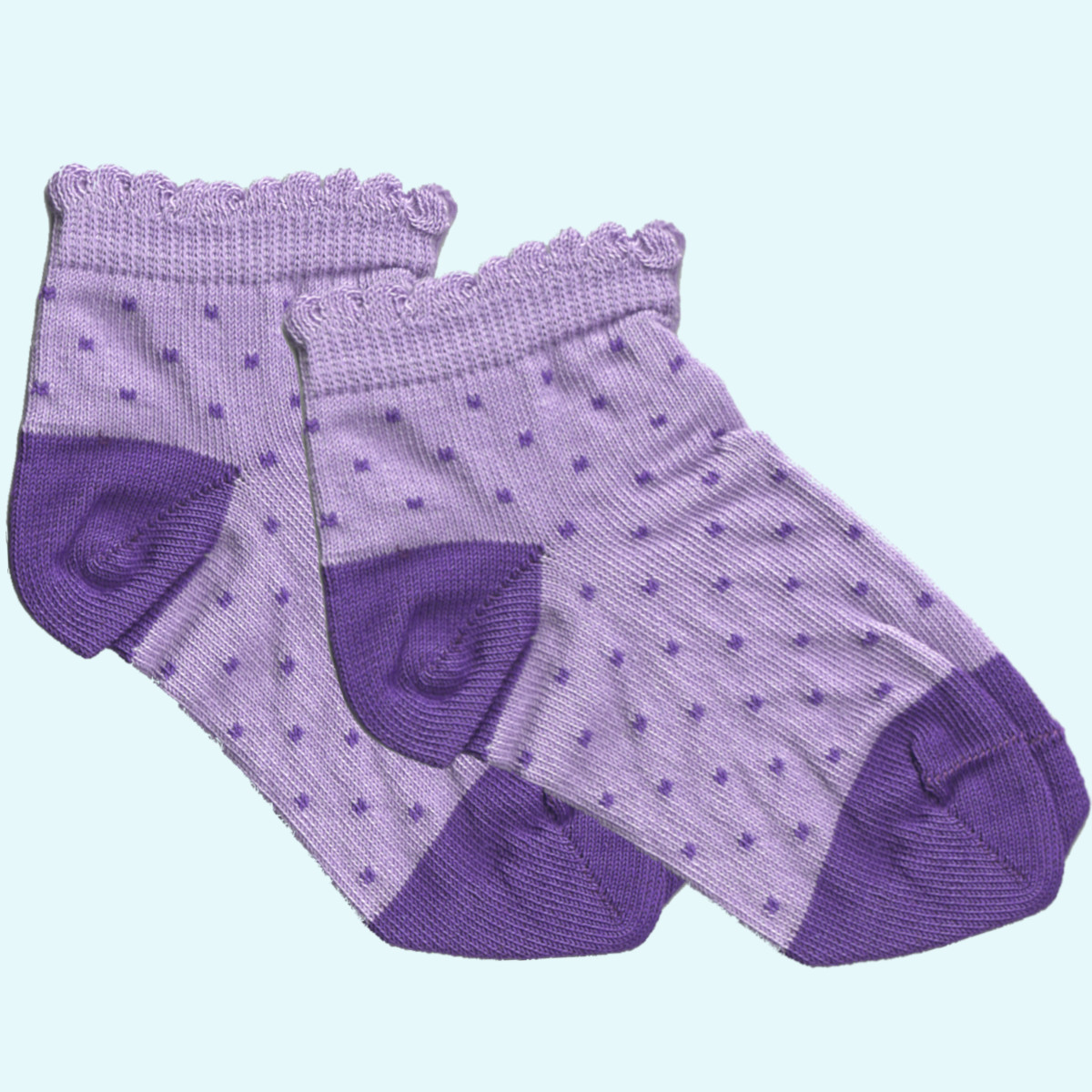 Mädchen Sneaker Socken mit Rüschen - Grödo Bio Baumwolle Schöne Sneaker Socken mit Rüschen für Mädchen aus Bio Baumwolle von Grödo