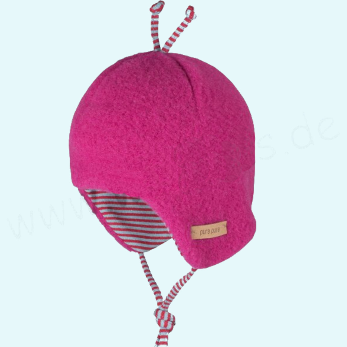 Die perfekte Baby Mütze im Winter aus 100% Wollfleece von Pure Pure SALE - Warme Baby Wollfleece Mütze aus 100% Merinowolle von Pure Pure - die perfekte Mütze im Winter & für Neugeborene