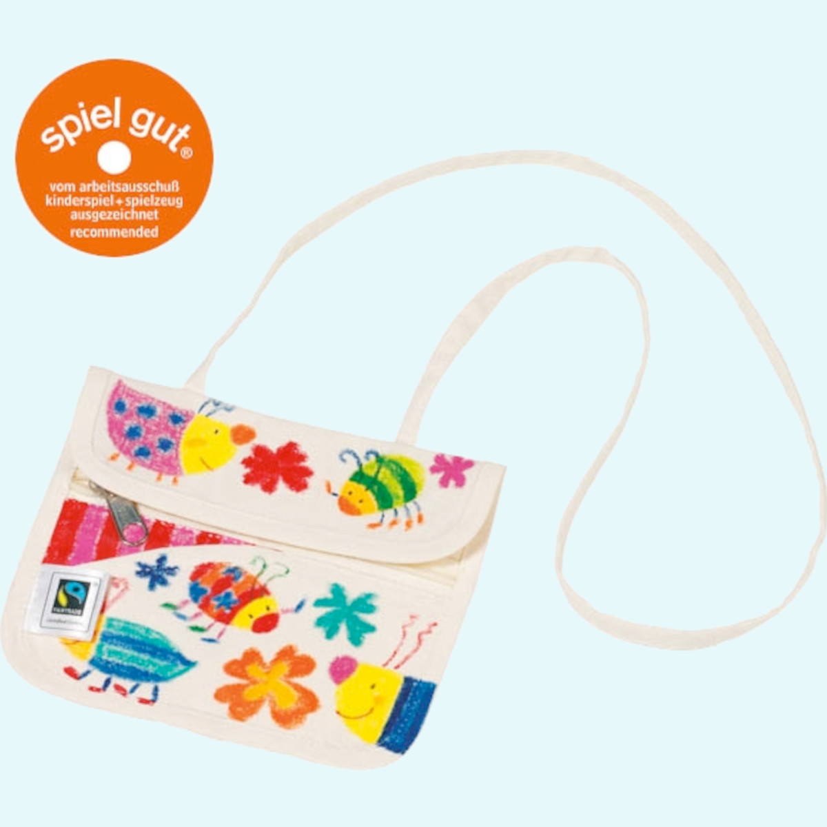 Tolle Brustbeutel zum Bemalen für Kinder von Goki - mit Stoffmalstifte Tolle Brustbeutel zum Bemalen für Kinder von Goki - mit Stoffmalstifte