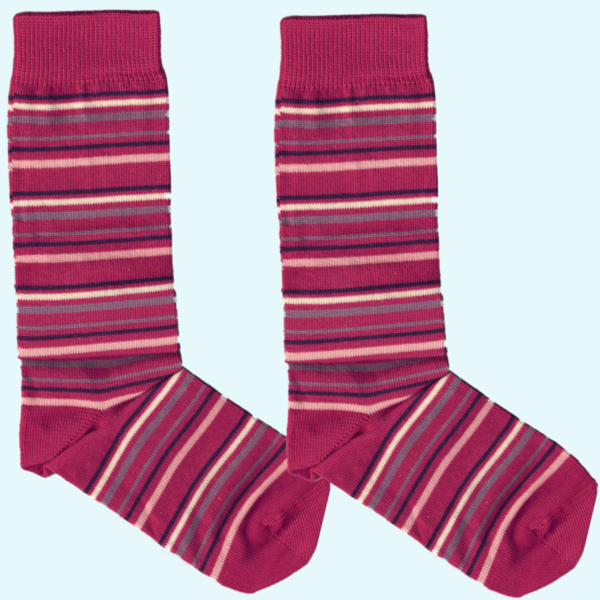 Zart & Cute - Kniestrümpfe für Kinder aus Bio Baumwolle - Grödo Zart & Cute - Kniestrümpfe geringelt für Kinder aus Bio Baumwolle von Grödo