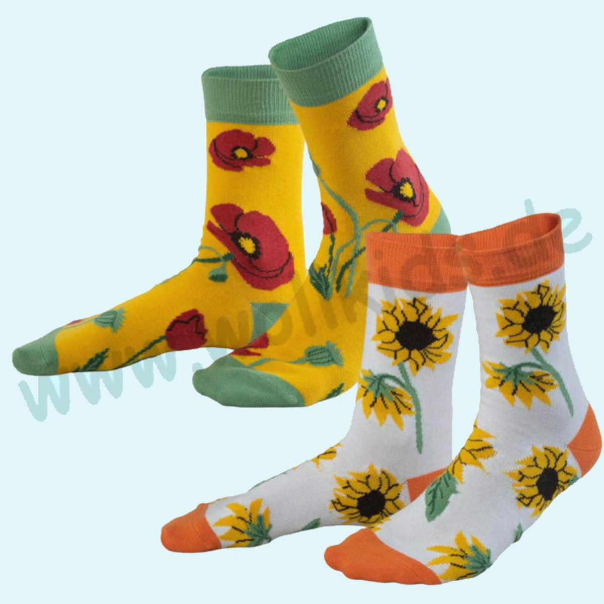 Hübsche Damensocken Socken Motivsocken 2er Pack von Livingcrafts Hübsche Damensocken Socken Motivsocken aus reiner BIO Baumwolle im 2er Pack von Livingcrafts