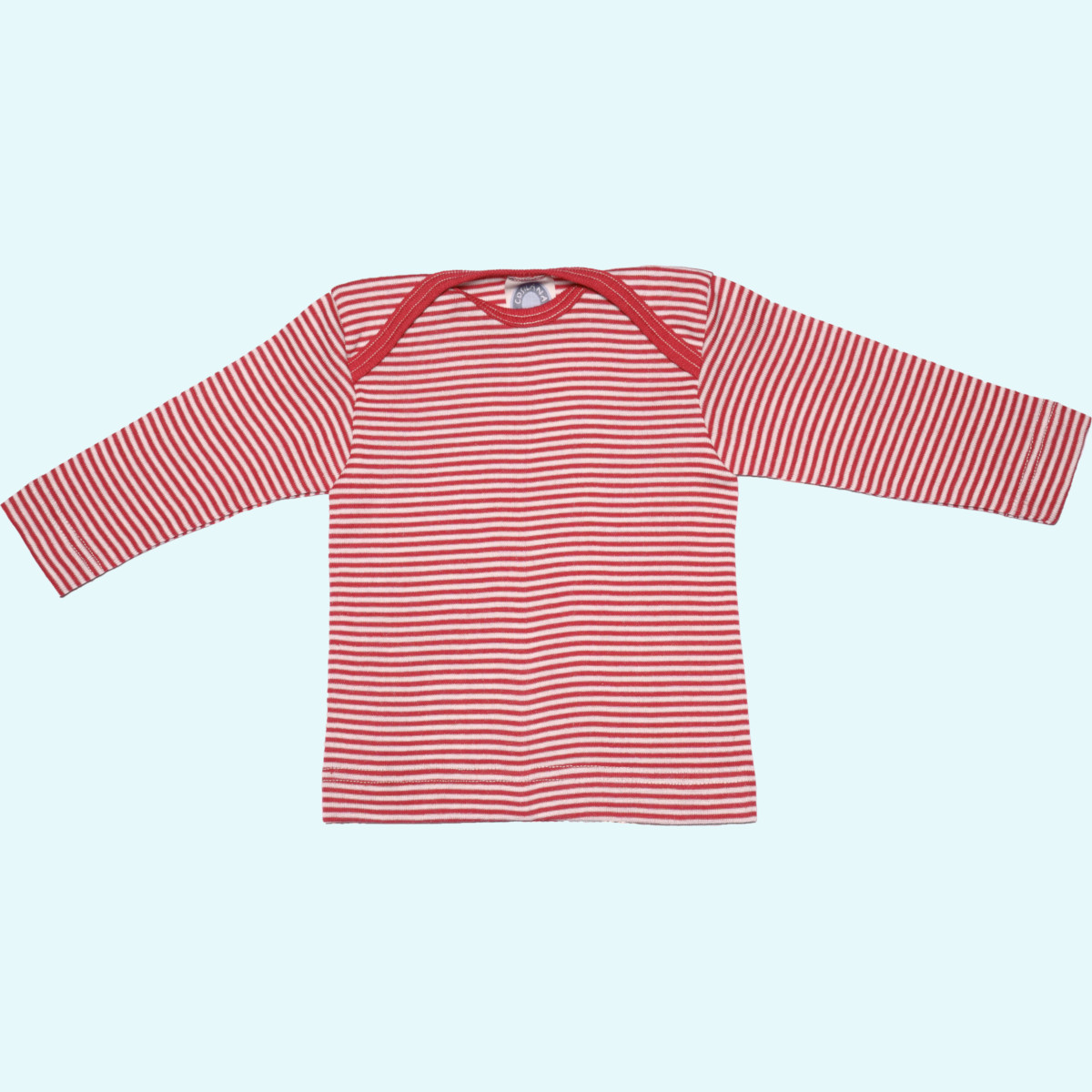 Kuscheliges Cosilana Baby Schlupfhemd Merinowolle Seide Baby langarm Schlupfhemd-Shirt geringelt von Cosilana aus BIO merino Schurwolle/Seide - ideal im Winter & bei empfindlicher Haut GOTS
