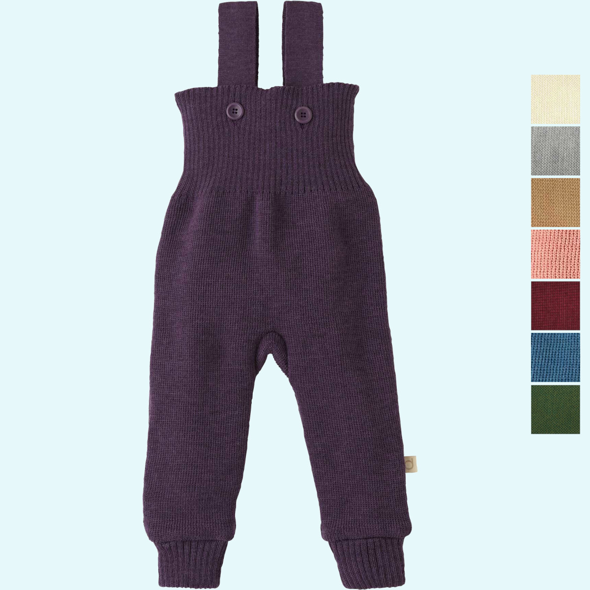 Kuschelweiche disana Baby & Kinder Winter Strick-Trägerhose Wollhose mit Träger aus BIO merino Schurwolle GOTS
