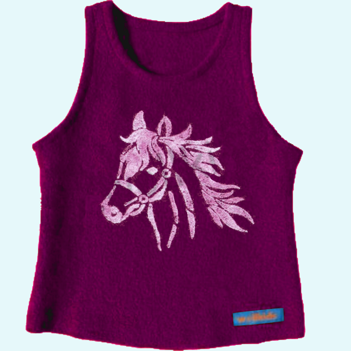 Pullunder aus Walk für Mädchen Mädchentraum - mit dem Pferd durch die kühle Zeit... Walk Pullunder als treuer Begleiter