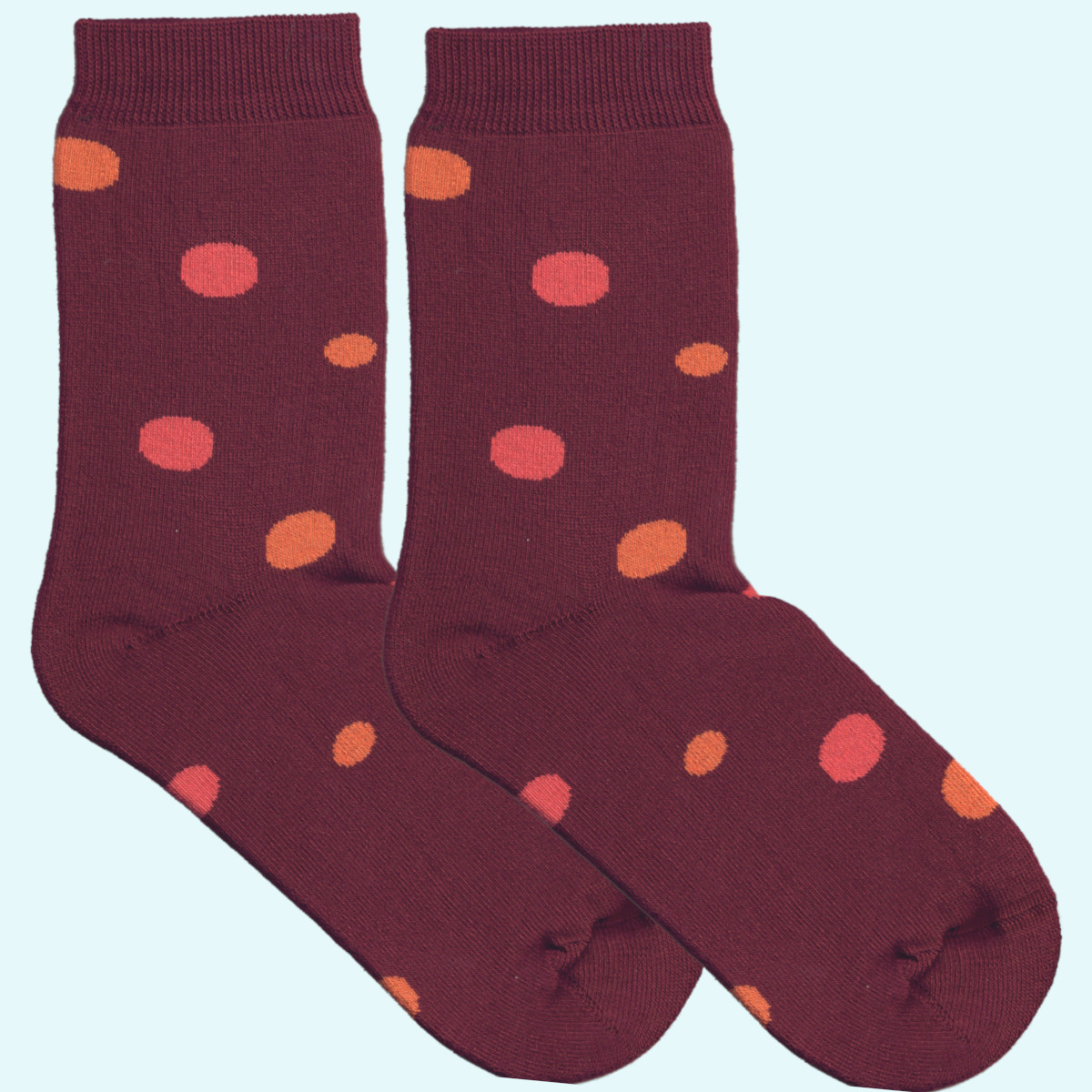 Warme Damen Socken aus Bio Baumwolle - Grödo Dicke & warme Frottee Socken für Damen aus Bio Baumwolle von Grödo - mit Punkten