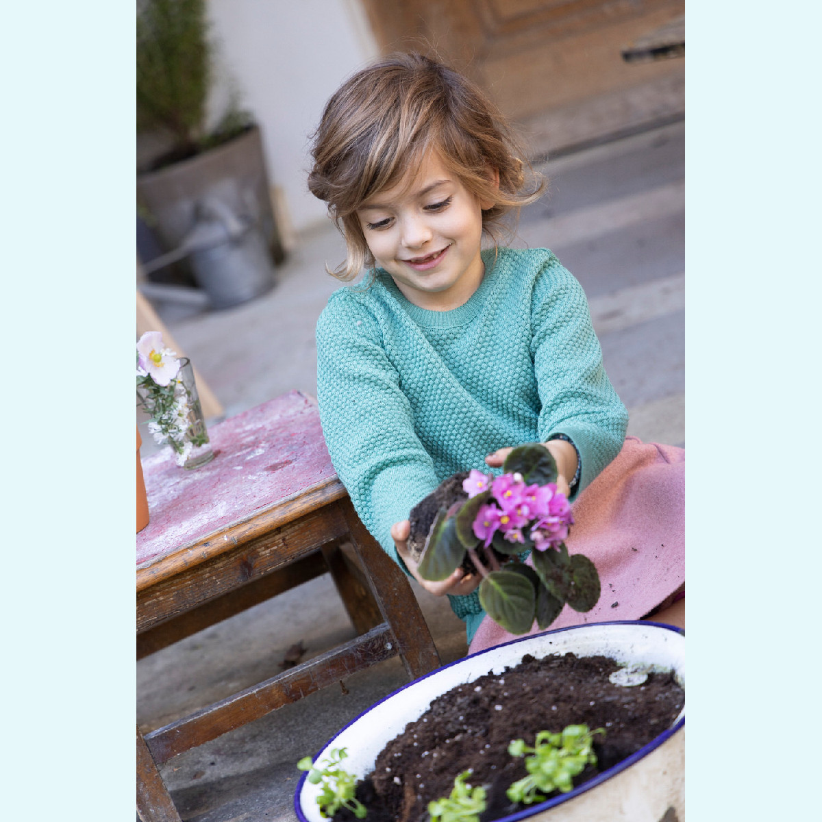 Zärtlicher disana Baby & Kinder Strick-Pullover Merinowolle Zärtlicher disana Baby & Kinder Wabenstrick-Pullover/ Wollpullover/Strickpullover aus BIO merino Schurwolle für den Winter GOTS