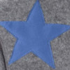 Fleece: grau Stern blau