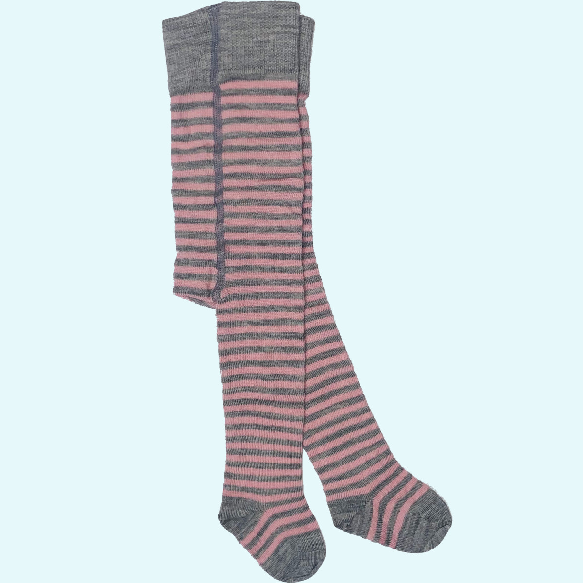 Warme Baby Strumpfhose geringelt aus Merinowolle - Grödo Warme Baby Strumpfhose geringelt aus Merinowolle & Bio Baumwolle von Grödo - GOTS