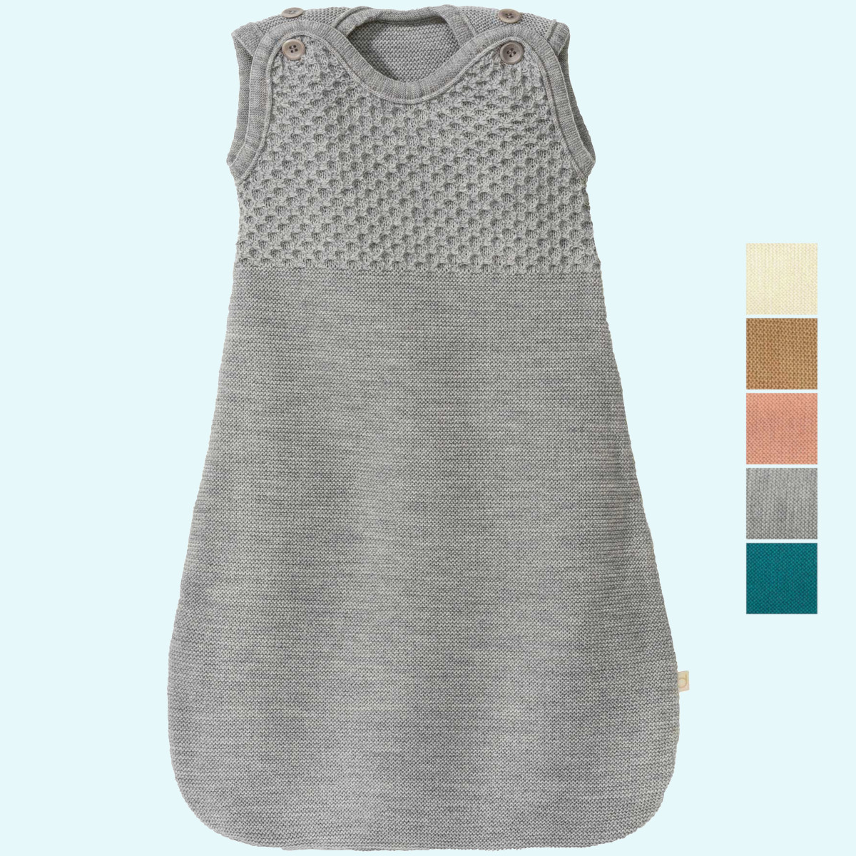 Warmer disana Baby Winter Strick-Träger-Schlafsack merino Schurwolle Traumhafter disana Baby Strick-Träger-Schlafsack aus BIO merino Schurwolle für den Winter GOTS