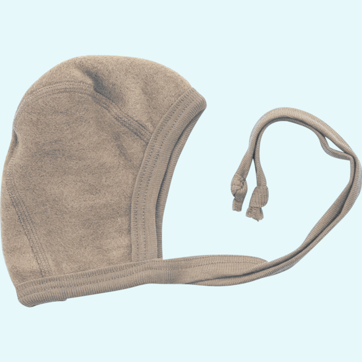 Weiches Lilano Baby Häubchen merino Schurwoll-Frottee-Plüsch Fluaschiges Lilano Baby Wollfrottee Häubchen - Erstlingsmütze aus BIO merino Schurwoll-Frottee-Plüsch - ideal im Winter GOTS