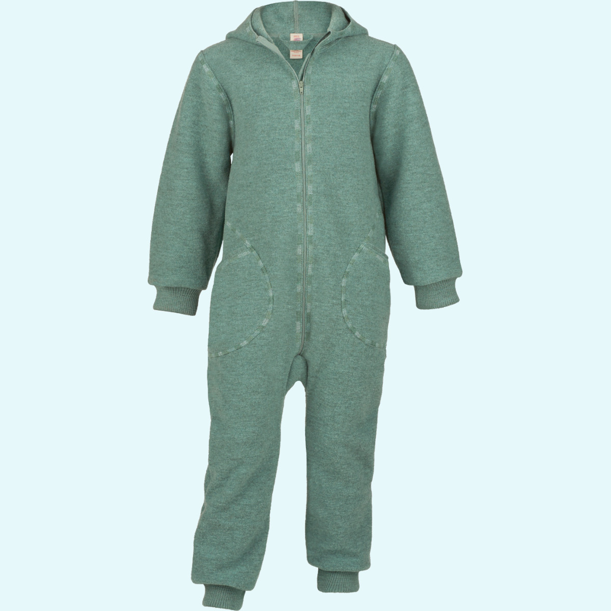 Engel Wollwalk Overall für Kinder Baby Kinder Overall mit Kapuze Schurwoll Walk farbig uni IVN BEST