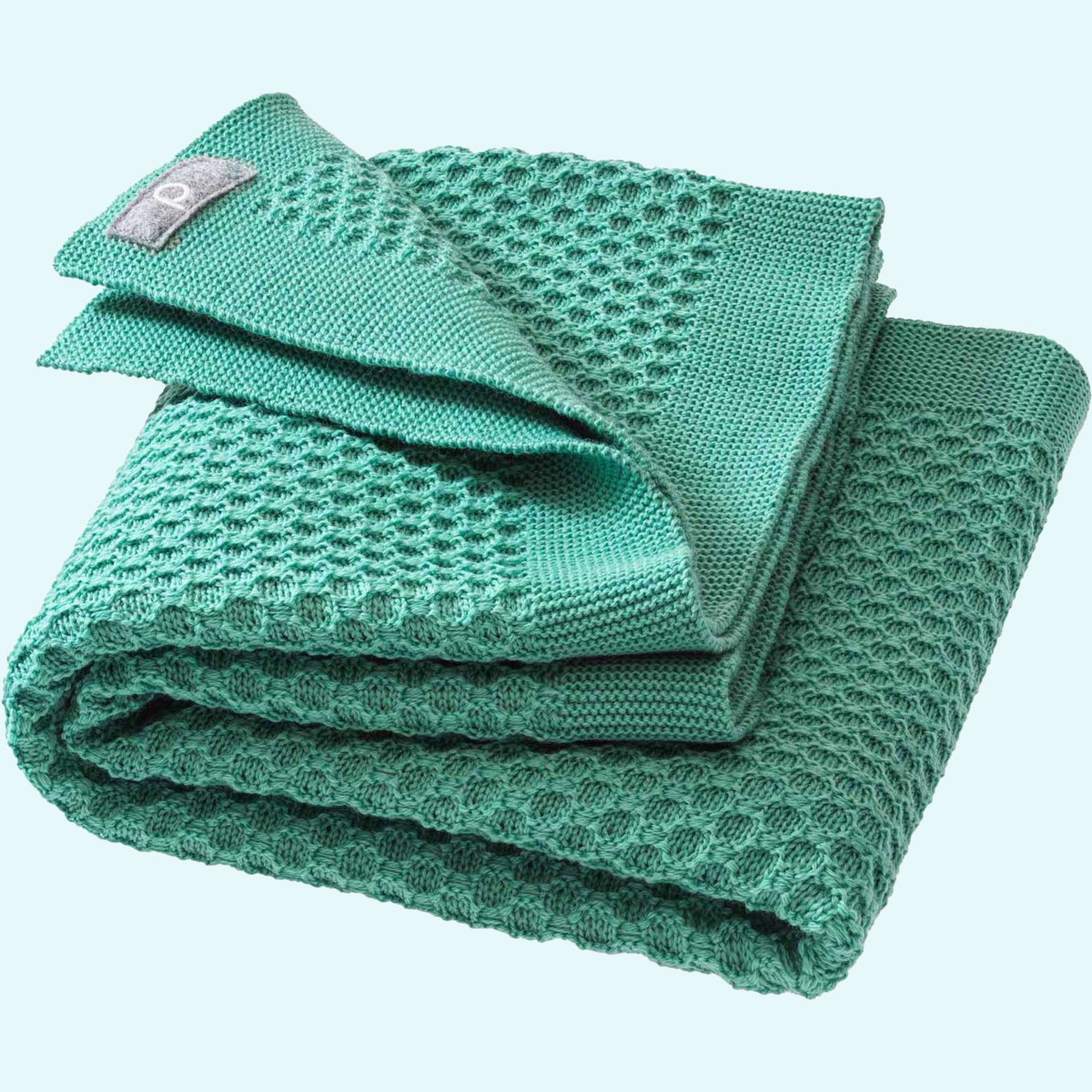 Warme disana Strick-Kuscheldecke für Erwachsene Merino-Schurwolle Große warme disana Erwachsenen Waben-Strick-Kuscheldecke 135x200 aus BIO merino Schurwolle - Winter-Decke GOTS