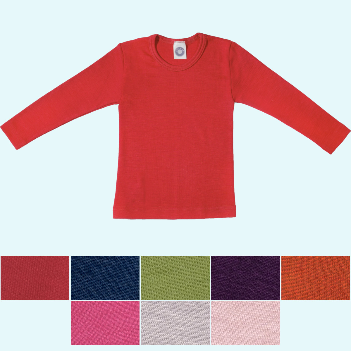 Warmes Langarmshirt für Kinder aus Wolle/Seide - Cosilana Warmes Langarmshirt für Kinder aus Wolle/Seide von Cosilana