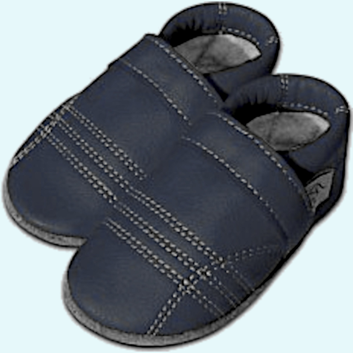 Süße Kinder Hausschuhe - Krabbelpuschen - Bio-Leder mit Schurwollfutter