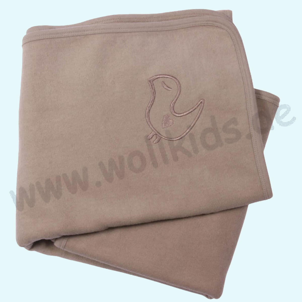 LivingCrafts - Bezaubernde Kuscheldecke Kuschelfleece Fleece aus Bio Baumwolle
