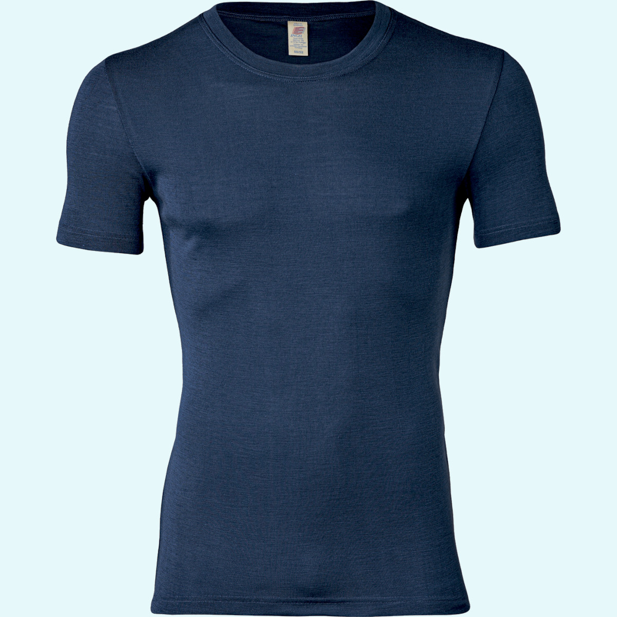 Engel t-shirt für Herren Herren Shirt kurzarm Wolle Seide farbig uni GOTS