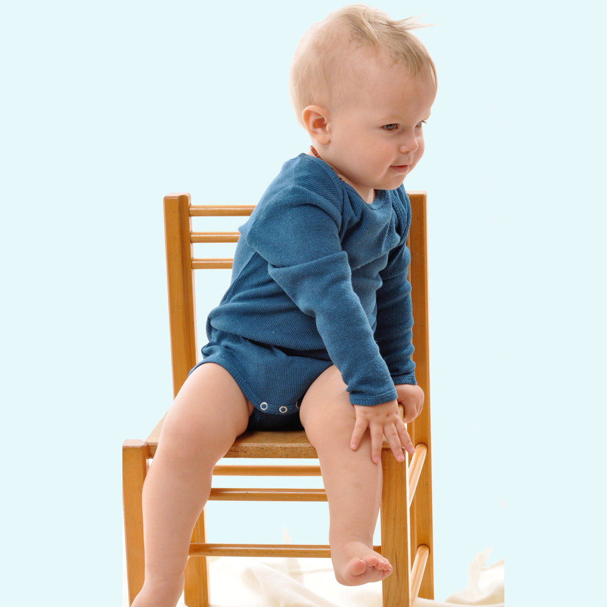 Sommer Langarmbody für Babys aus 100% Seide von Alkena Sommer Langarmbody für Babys aus 100% Seide von Alkena