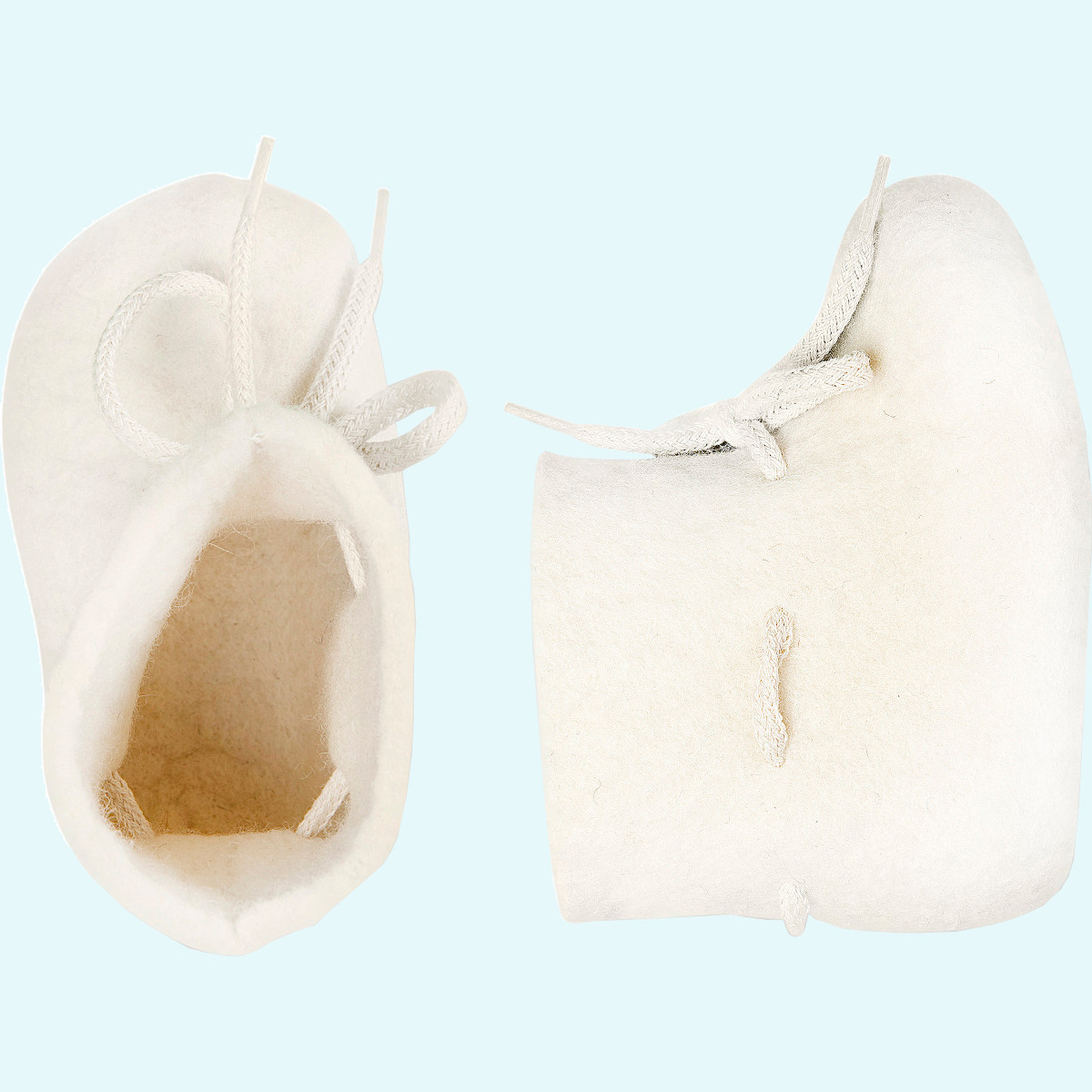 Die kuschelweichsten Baby Schuhe aller Zeiten Süße Baby Schuhe New Born aus Schurwollfilz