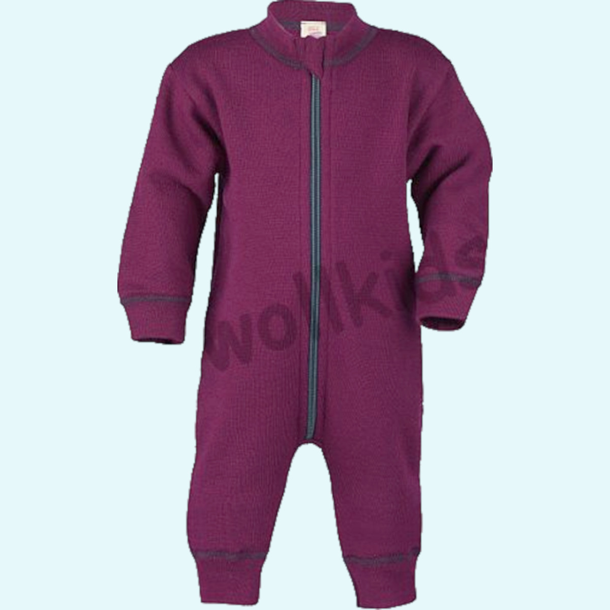 SALE Baby Overall langarm Schurwolle beere GOTS