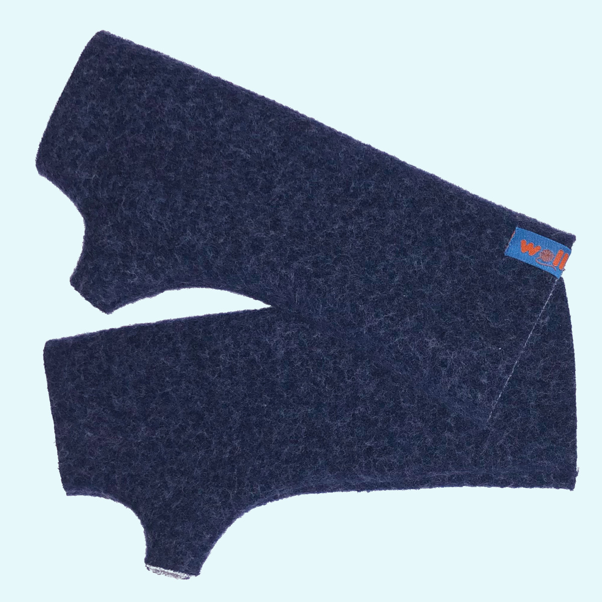 Warme doubleface Pulswärmer für Damen aus 100% Wollwalk von Wollkids
