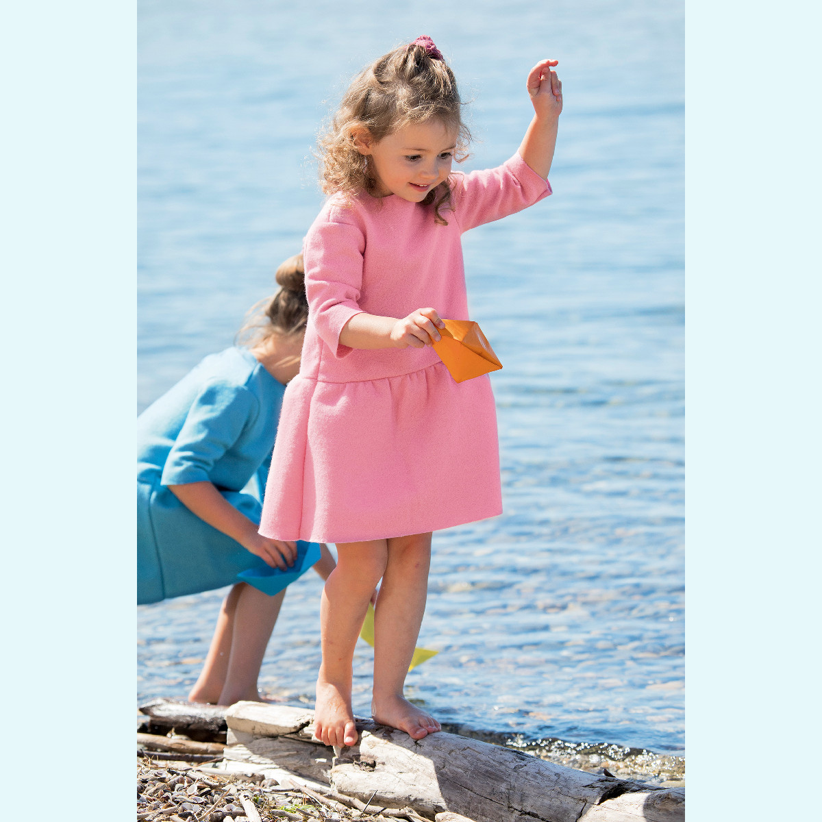 SALE - süßes disana Baby & Kinder Walk-Kleid merino Schurwolle SALE - Süßes disana Baby & Kinder Woll-Walk-Kleid langarm für Mädchen aus kbT merino Schurwolle - GOTS