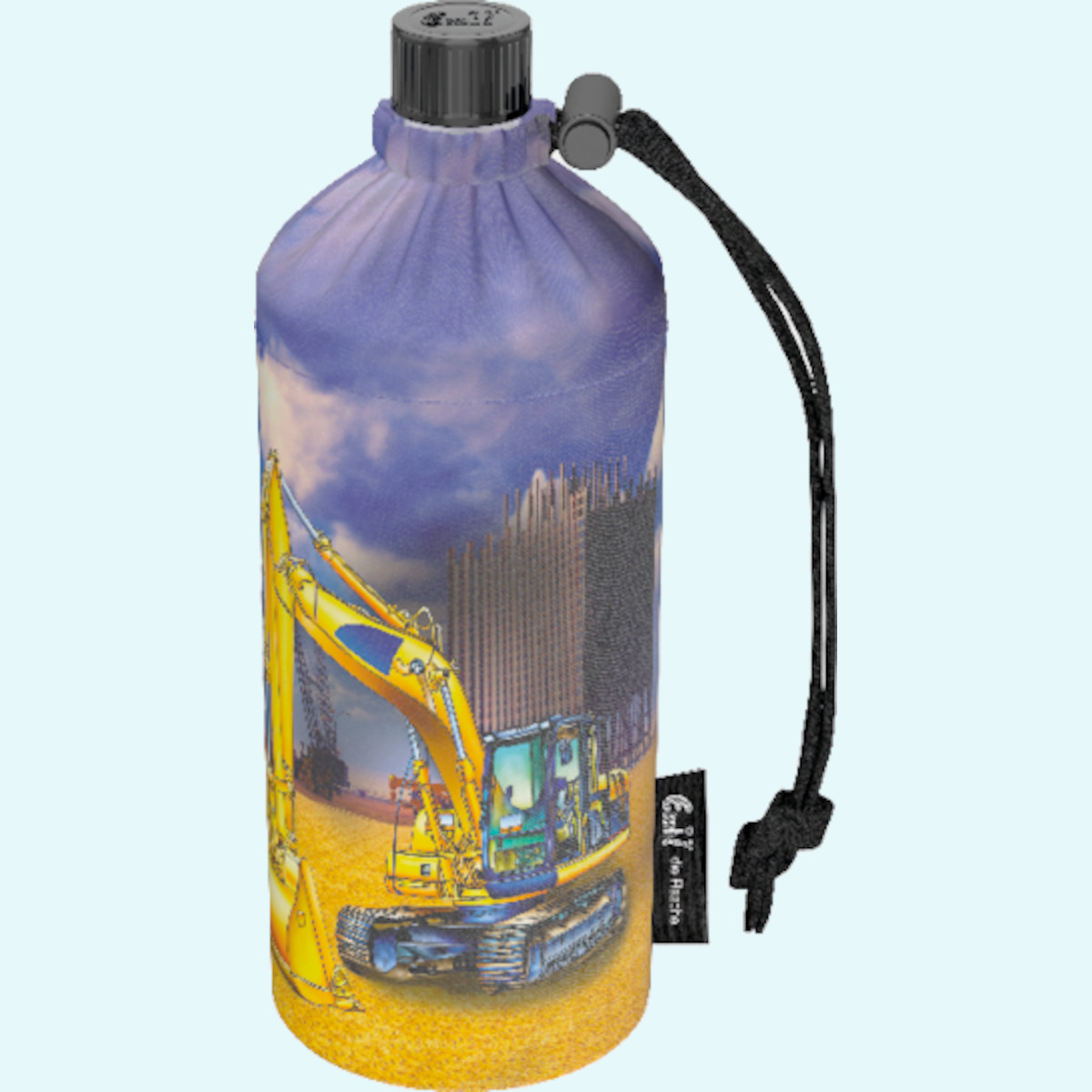 Emil Kinder Trinkflaschen mit Blume des Lebens Schule Emil die Flasche - Kinder Glas-Trinkflaschen für die Schule mit Blume des Lebens & Isolier-Behälter - Die gesunde Trinkflasche
