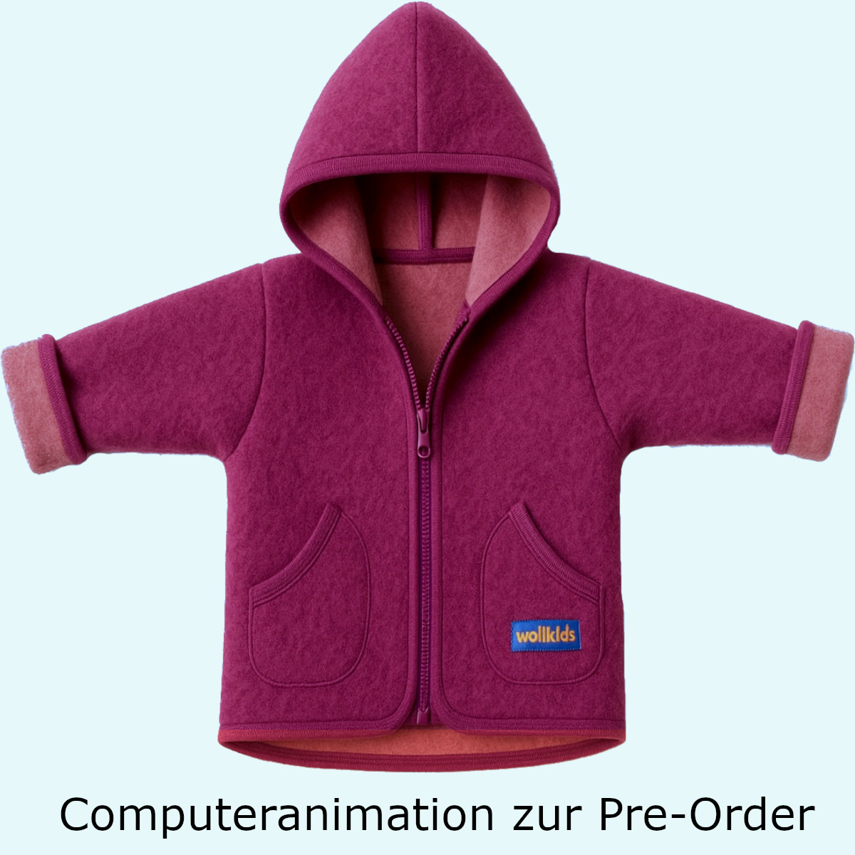Pre-Order: Doubleface Wollwalk-Jacke -extra warme Winterjacke - 🌲 auch für den Waldkindergarten