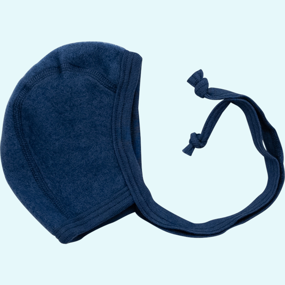 Weiches Lilano Baby Häubchen merino Schurwoll-Frottee-Plüsch Fluaschiges Lilano Baby Wollfrottee Häubchen - Erstlingsmütze aus BIO merino Schurwoll-Frottee-Plüsch - ideal im Winter GOTS